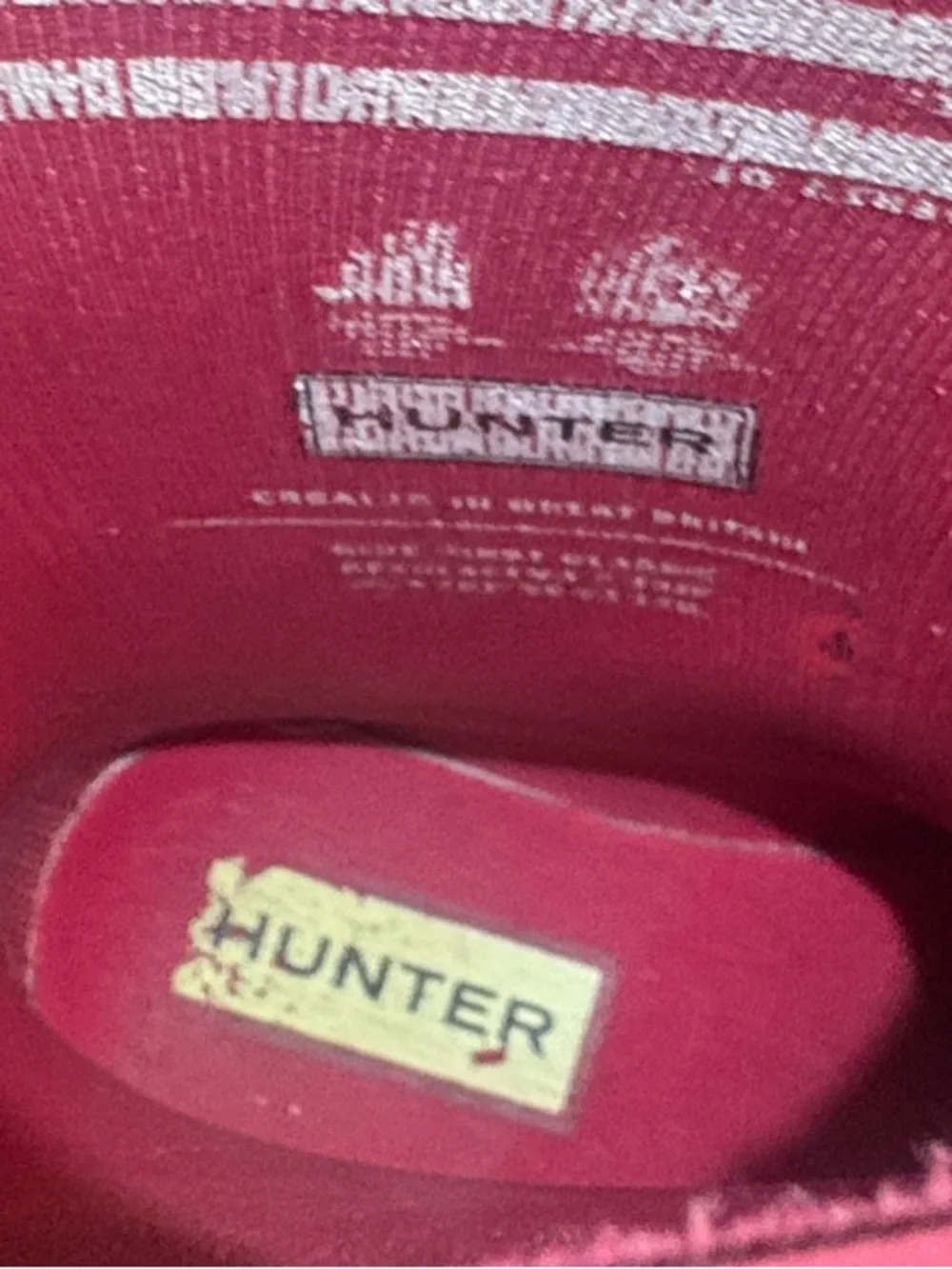Hunter Kids Hot Pink Rain Boots Sz 8